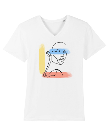 Abstract color White