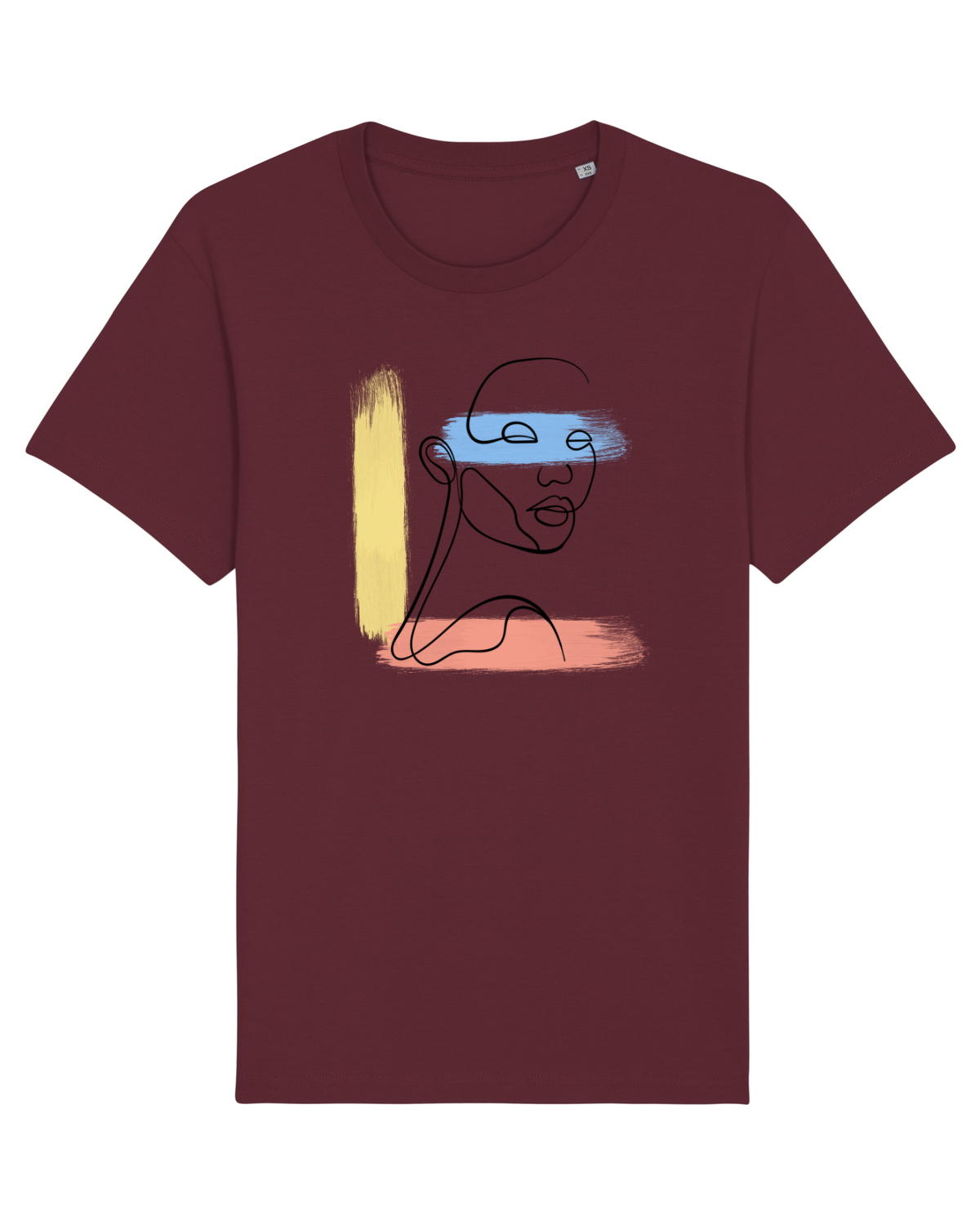 Tricou mânecă scurtă Unisex Rocker Burgundy