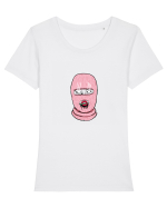 Mask Tricou mânecă scurtă guler larg fitted Damă Expresser