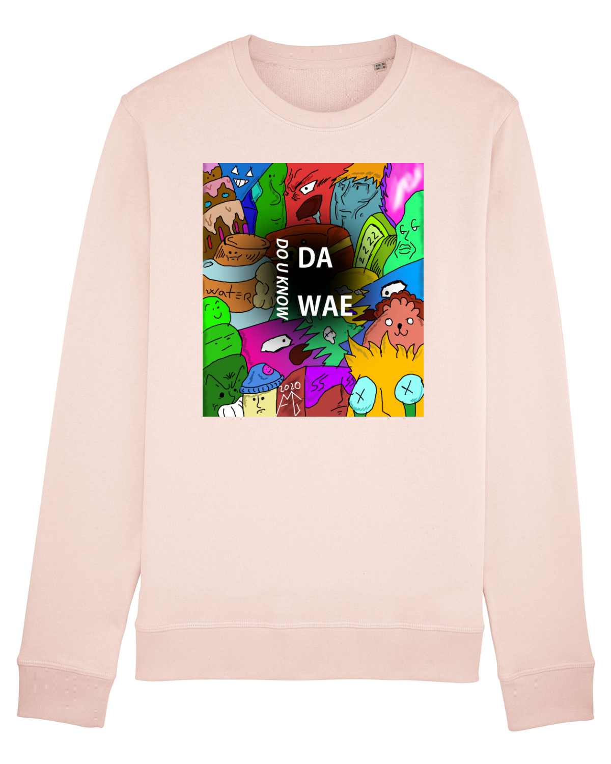Bluză mânecă lungă Unisex Rise Candy Pink