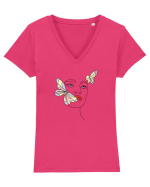 Simple girl Tricou mânecă scurtă guler V Damă Evoker