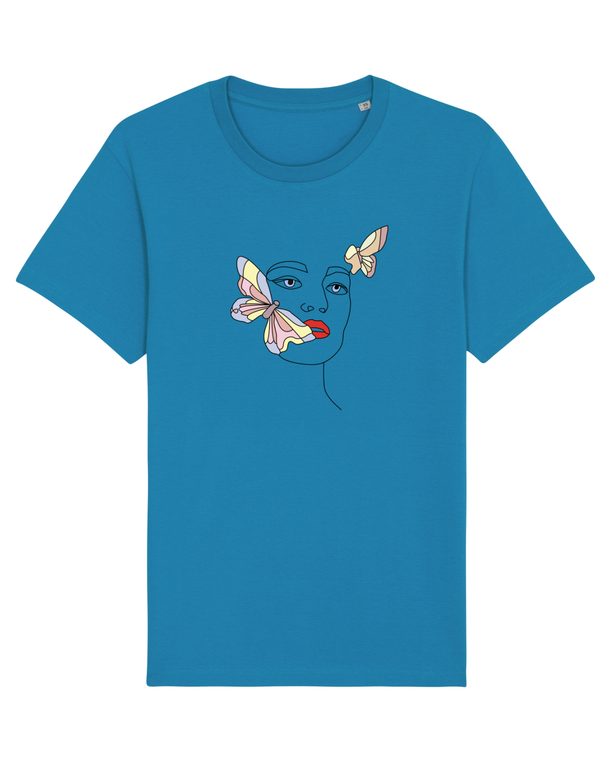 Tricou mânecă scurtă Unisex Rocker Azur