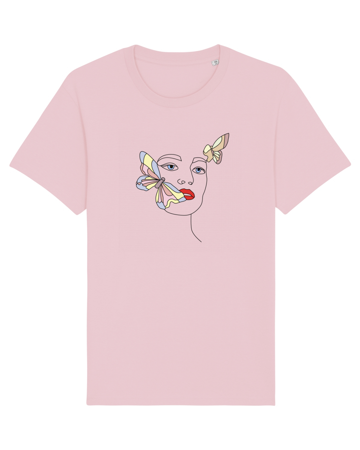 Tricou mânecă scurtă Unisex Rocker Cotton Pink