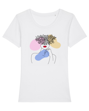In flowers White