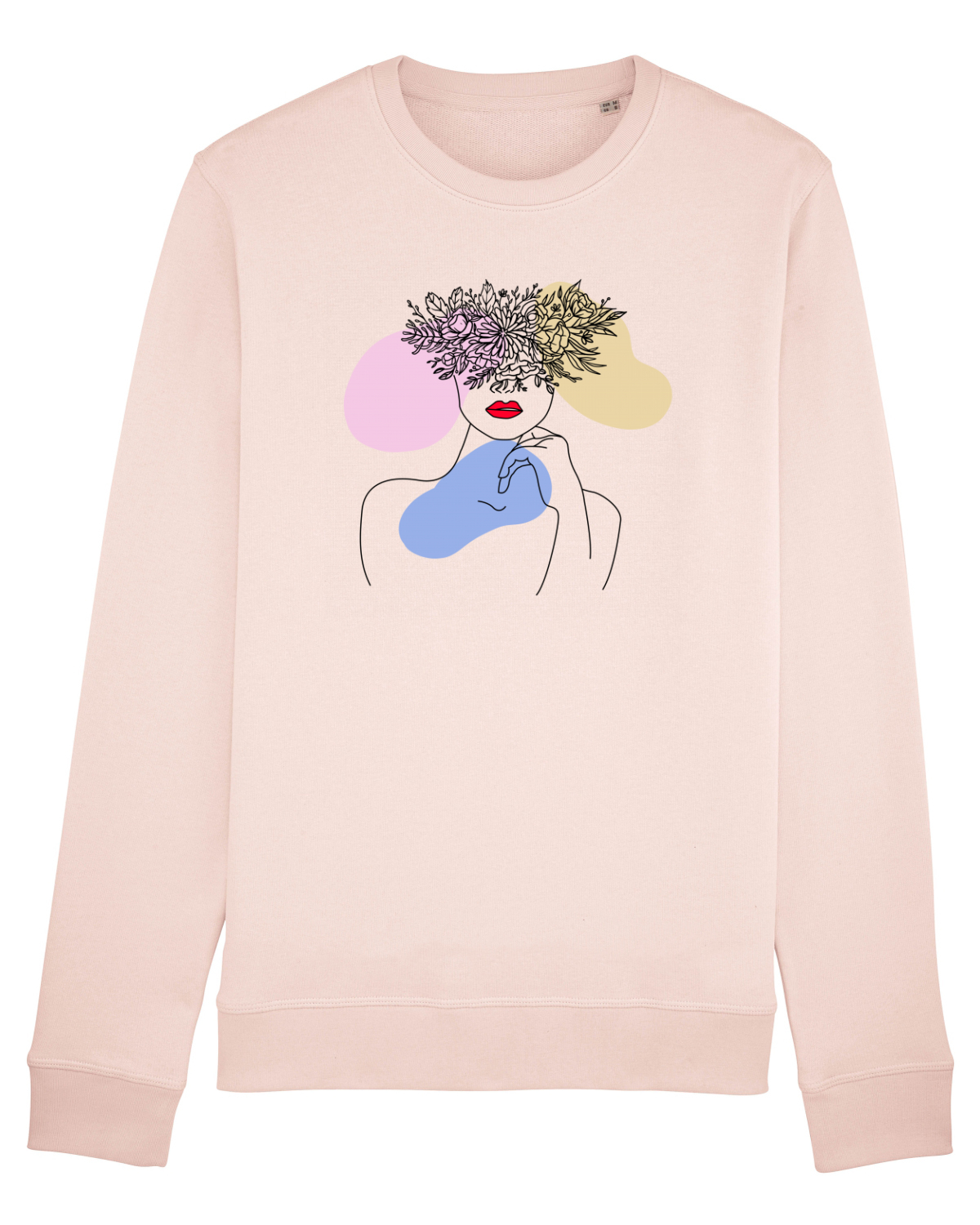 Bluză mânecă lungă Unisex Rise Candy Pink
