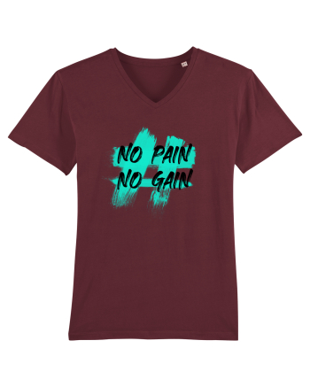 No pain No gain Burgundy