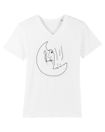 Smoke in circle Tricou mânecă scurtă guler V Bărbat Presenter