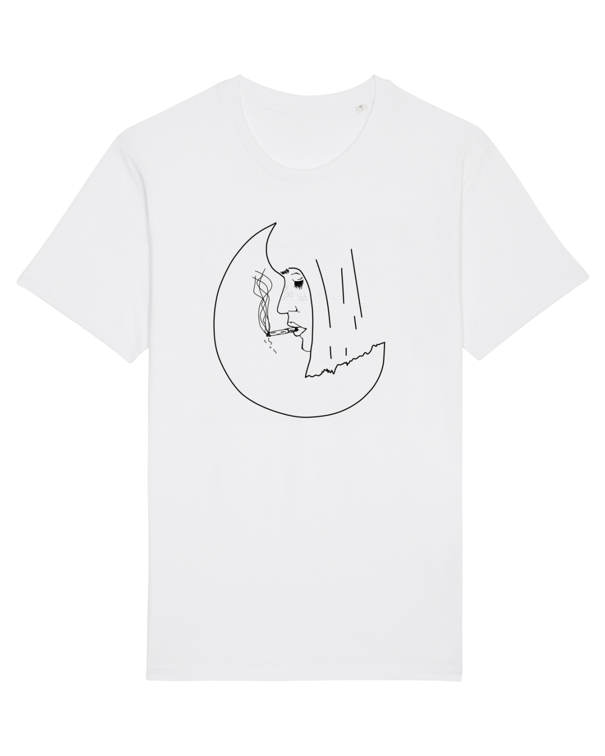 Tricou mânecă scurtă Unisex Rocker White