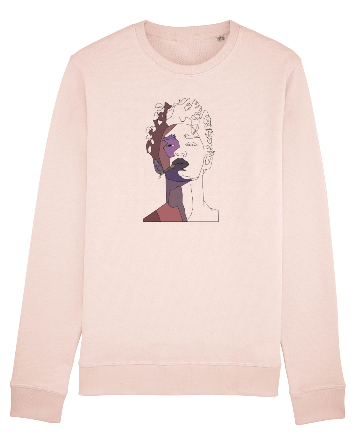 Bluză mânecă lungă Unisex Rise Candy Pink