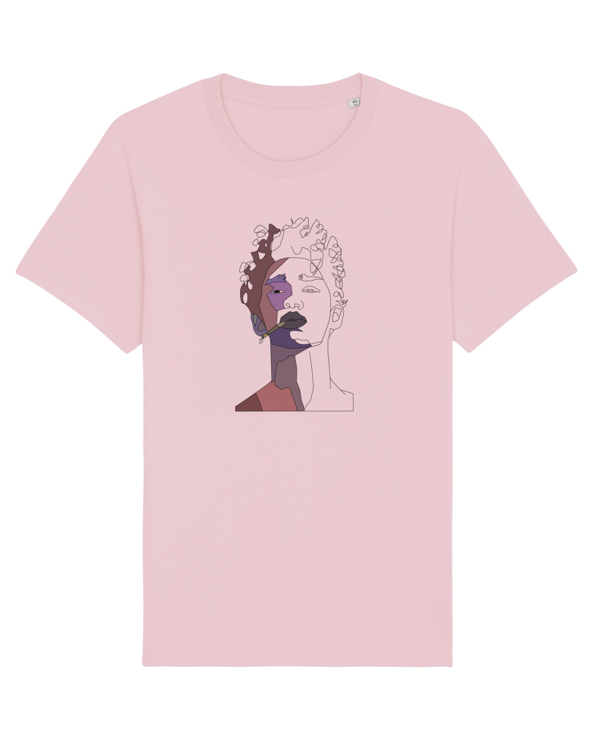 Tricou mânecă scurtă Unisex Rocker Cotton Pink