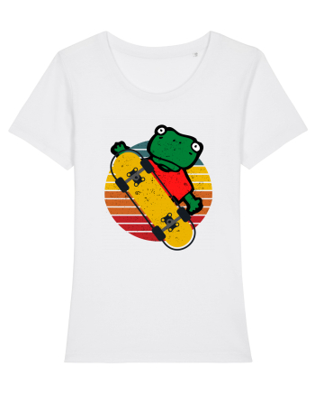 Broasca Pe Skateboard White