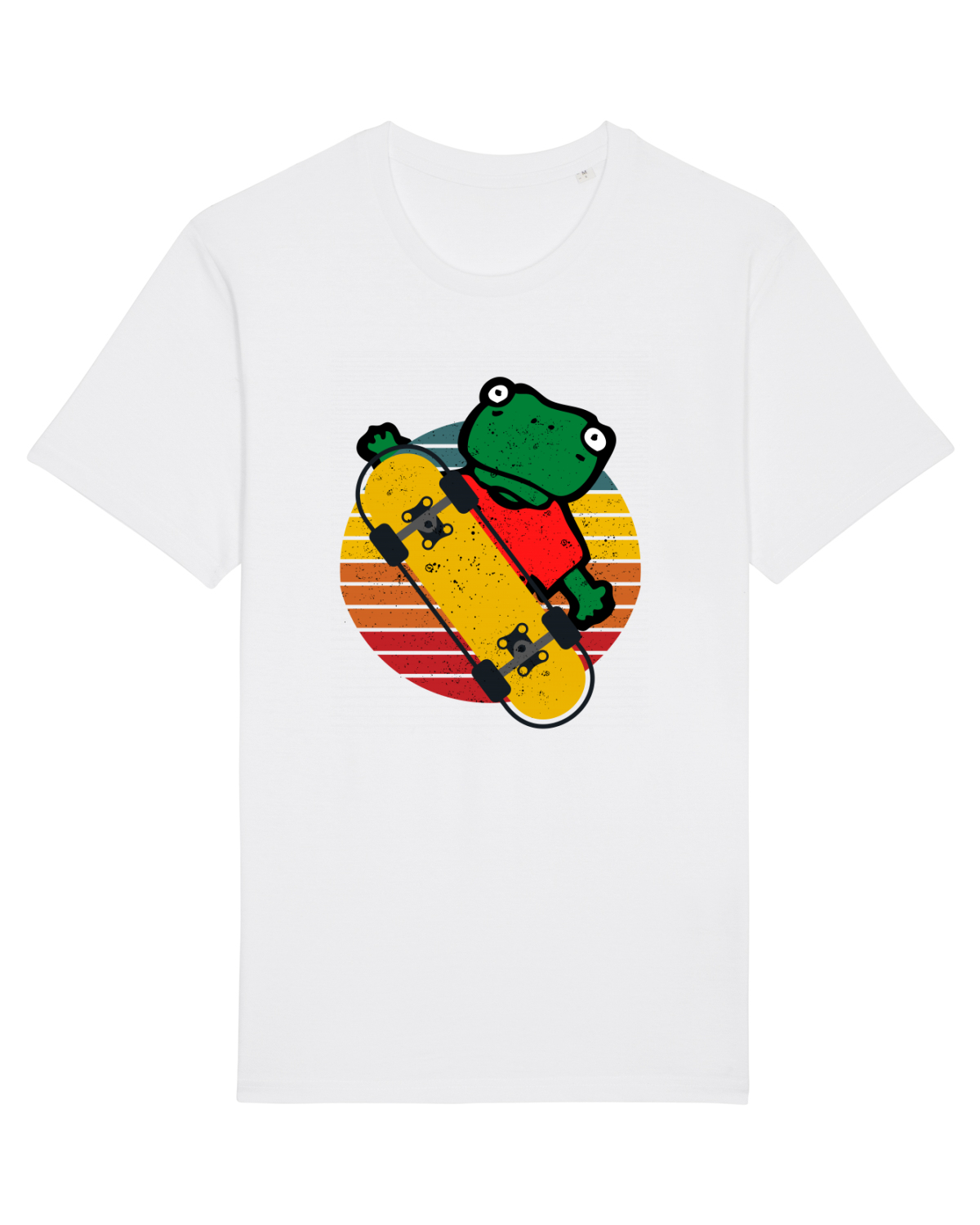 Tricou mânecă scurtă Unisex Rocker White