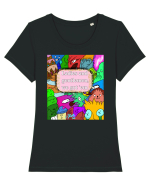 Meme Tricou mânecă scurtă guler larg fitted Damă Expresser