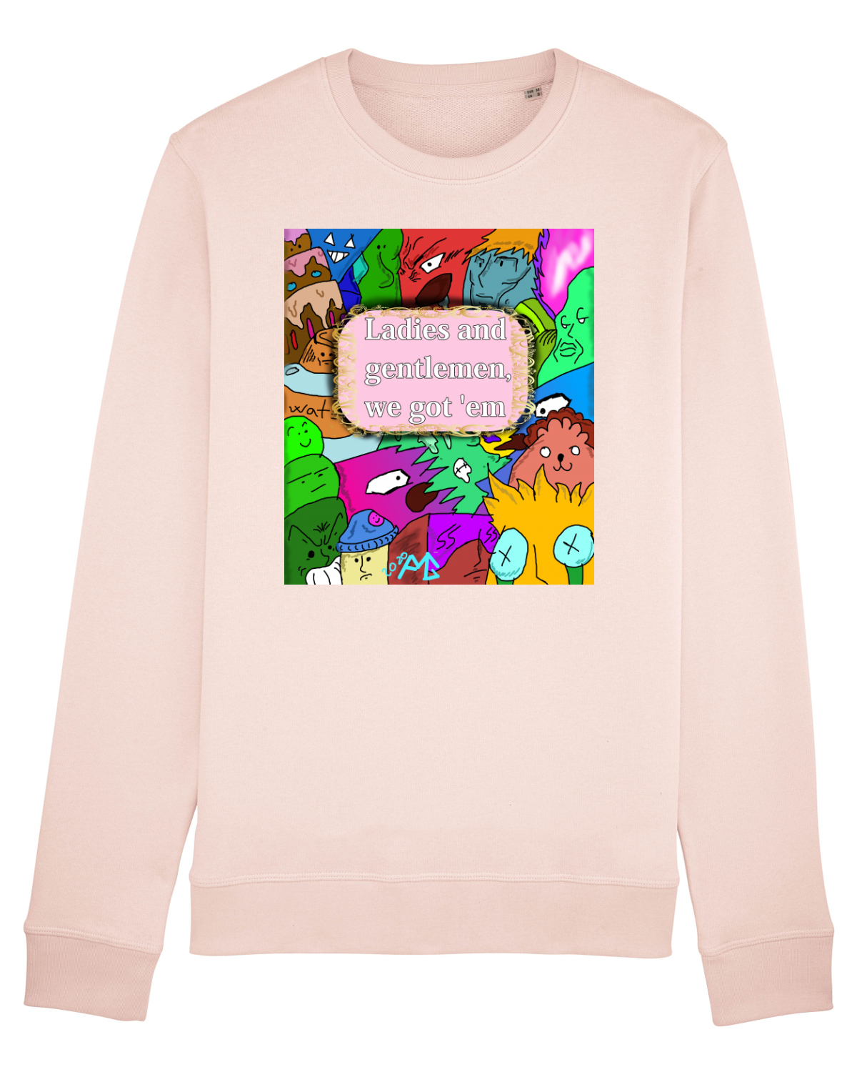 Bluză mânecă lungă Unisex Rise Candy Pink