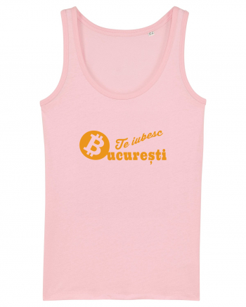 Te Iubesc Bucuresti Bitcoin Cotton Pink