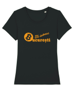 Te Iubesc Bucuresti Bitcoin Tricou mânecă scurtă guler larg fitted Damă Expresser