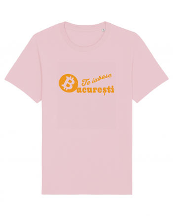 Te Iubesc Bucuresti Bitcoin Cotton Pink