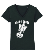 Mata-i Grasa Tricou mânecă scurtă guler V Damă Evoker