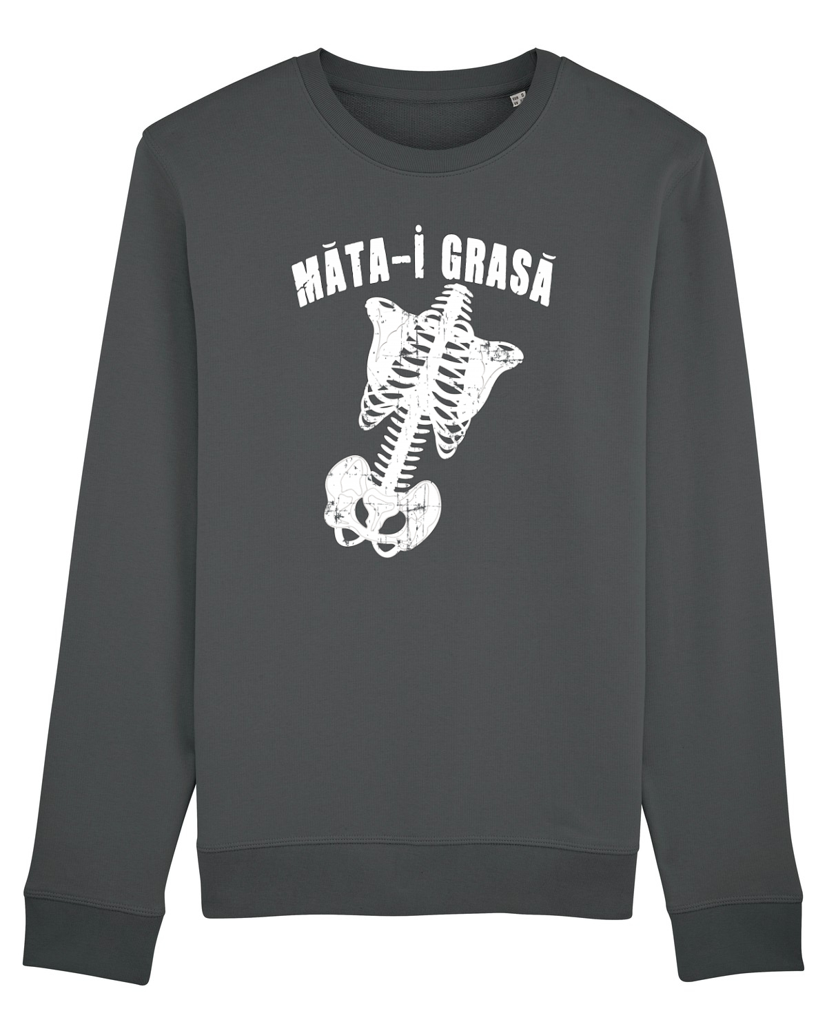 Bluză mânecă lungă Unisex Rise Anthracite