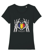 Te Iubesc Romania Tricou mânecă scurtă guler larg fitted Damă Expresser