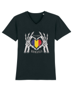 Te Iubesc Romania Tricou mânecă scurtă guler V Bărbat Presenter