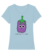 I Love You Berry Much Tricou mânecă scurtă guler larg fitted Damă Expresser