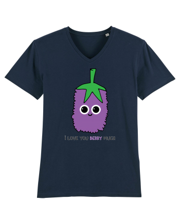 I Love You Berry Much French Navy