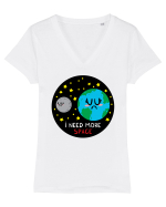 I Need More Space Tricou mânecă scurtă guler V Damă Evoker