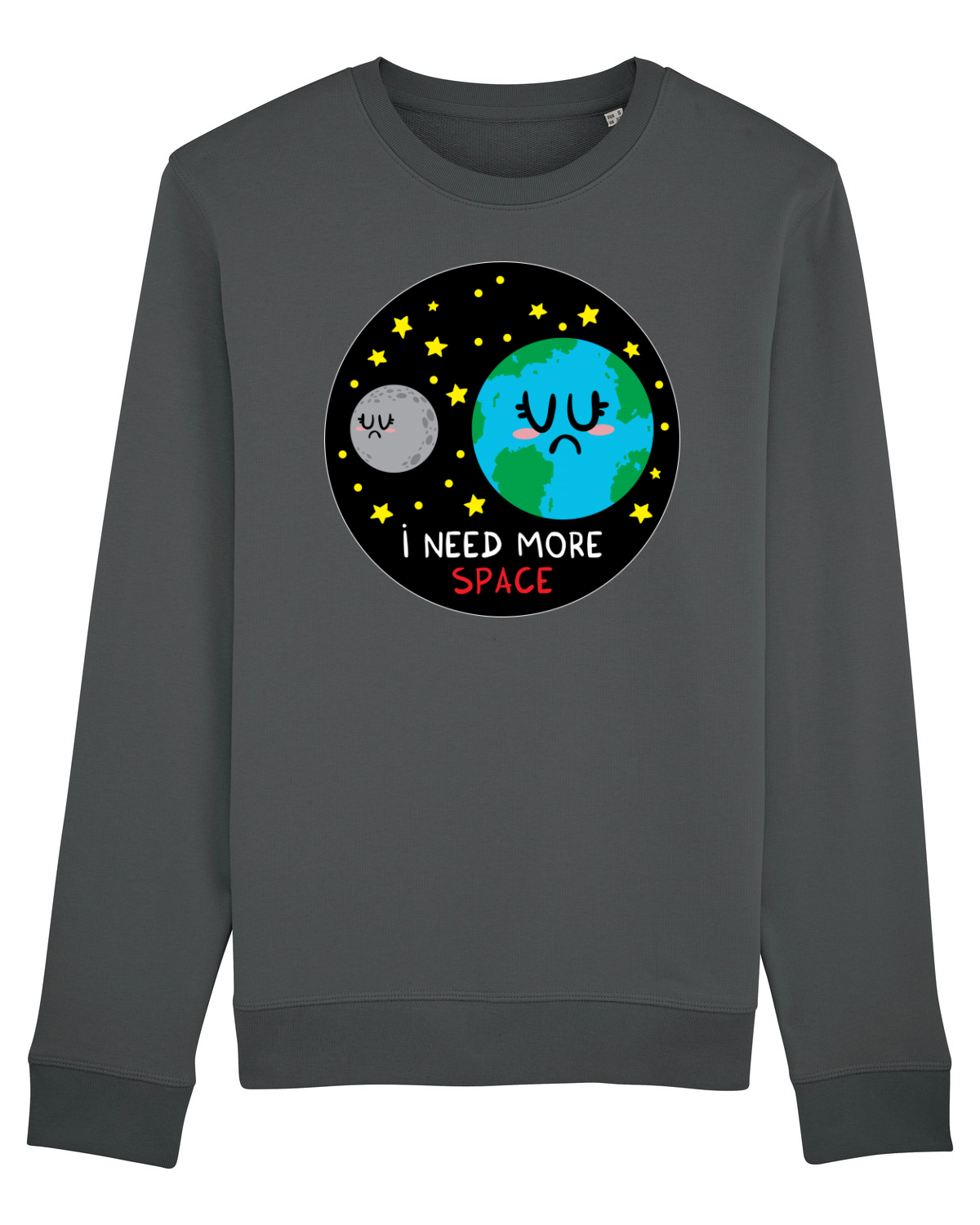 Bluză mânecă lungă Unisex Rise Anthracite