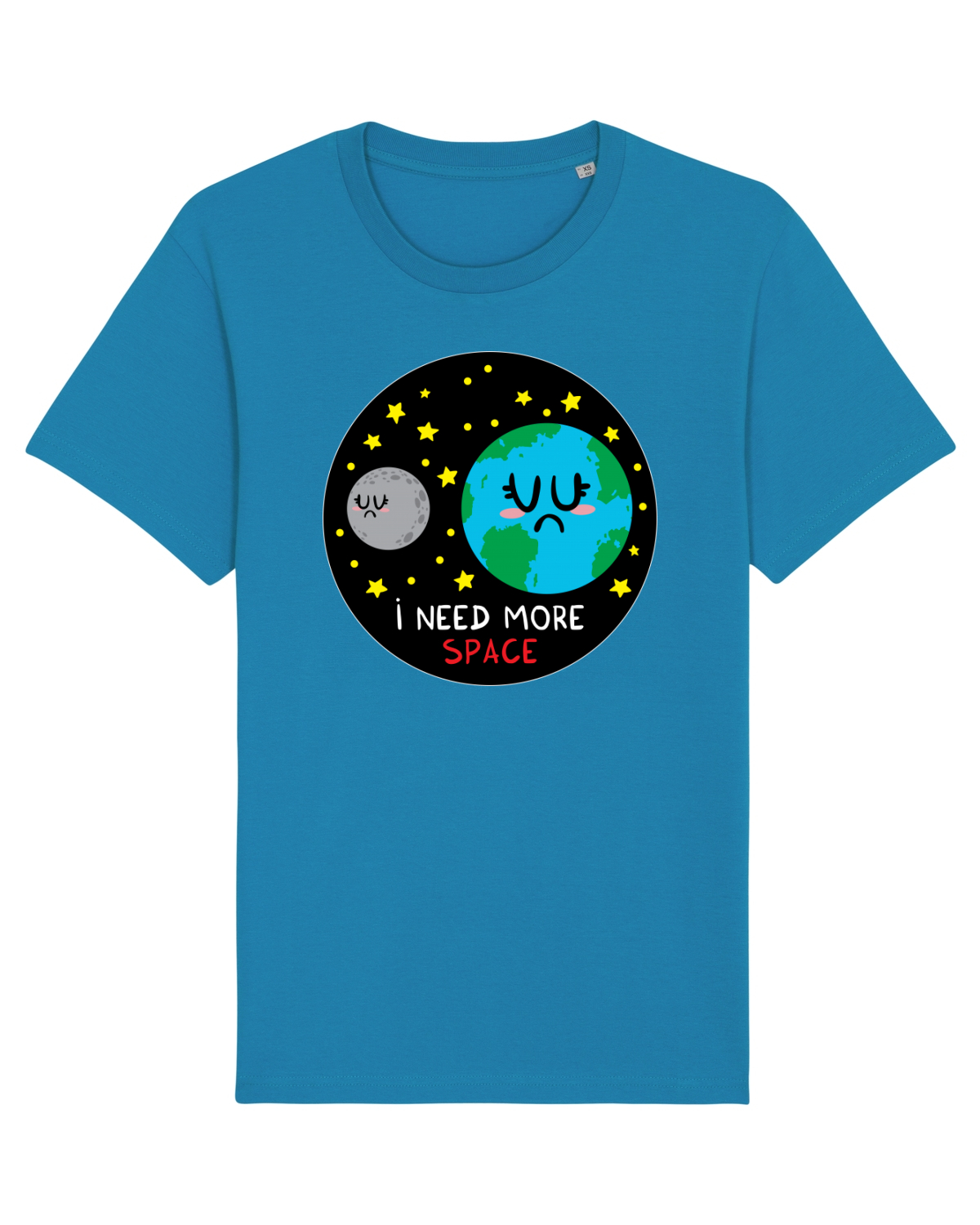 Tricou mânecă scurtă Unisex Rocker Azur