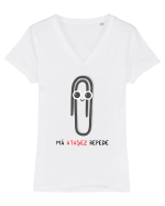 Mă atașez repede Tricou mânecă scurtă guler V Damă Evoker