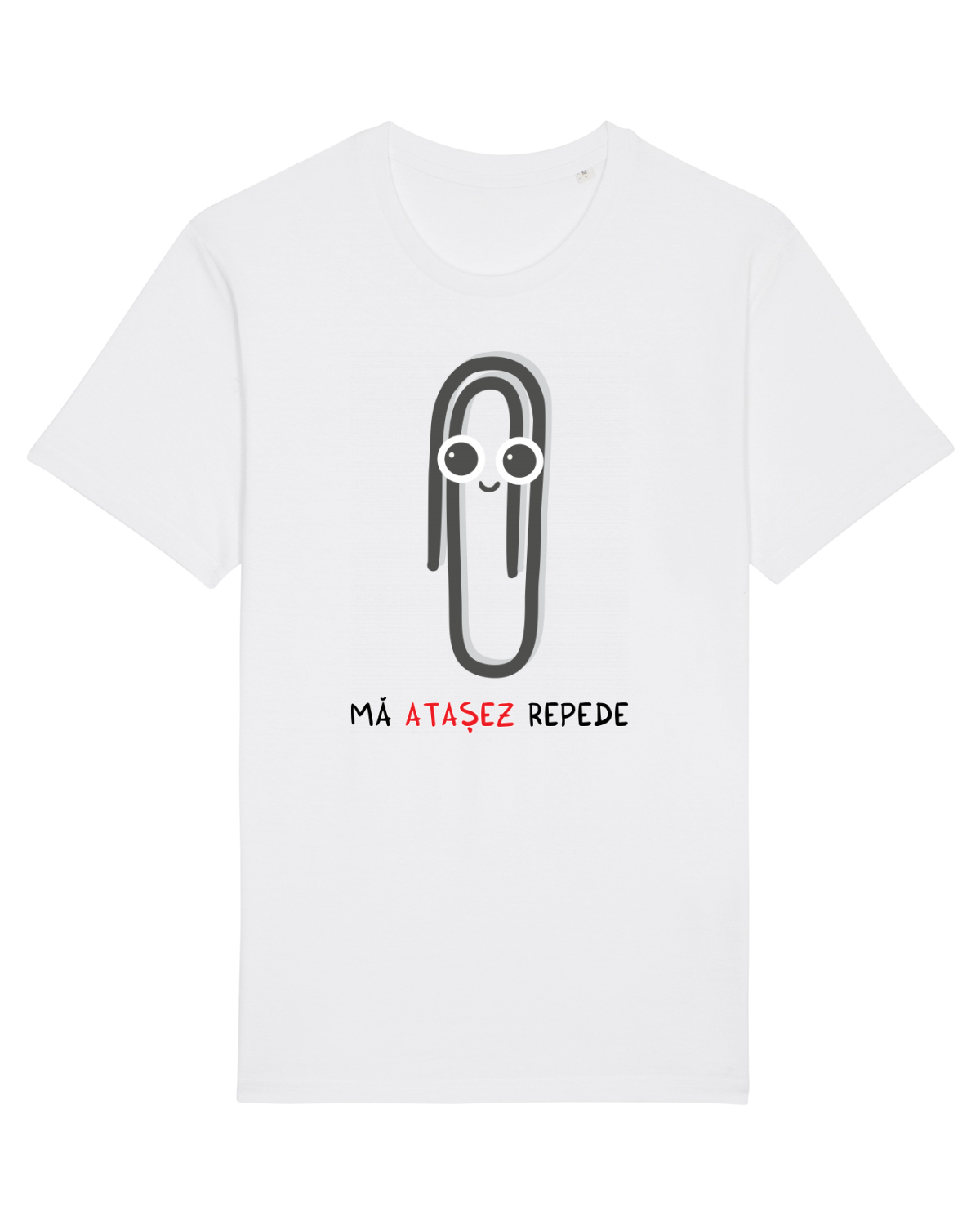Tricou mânecă scurtă Unisex Rocker White