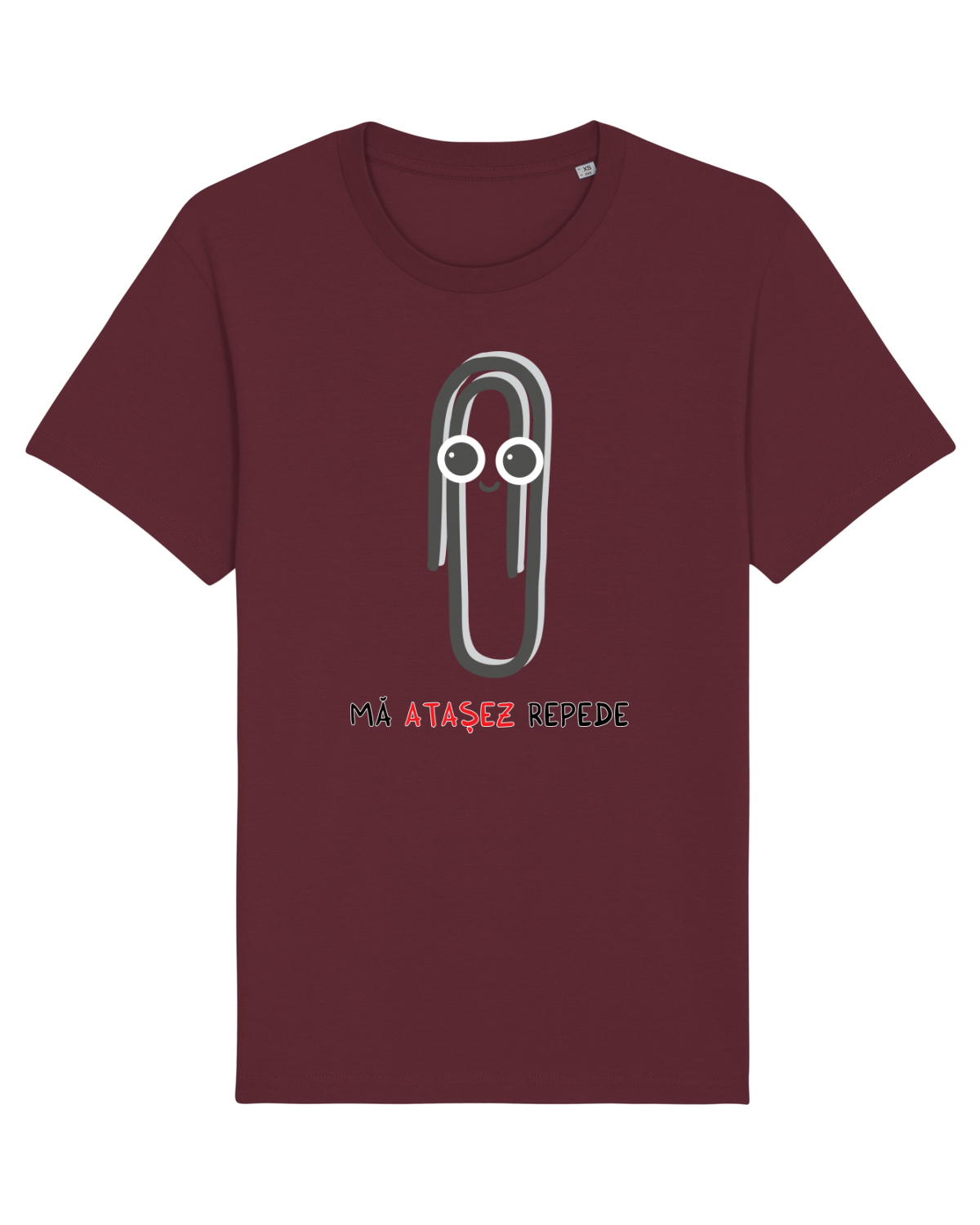 Tricou mânecă scurtă Unisex Rocker Burgundy