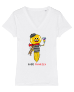 Cheie franceză Tricou mânecă scurtă guler V Damă Evoker