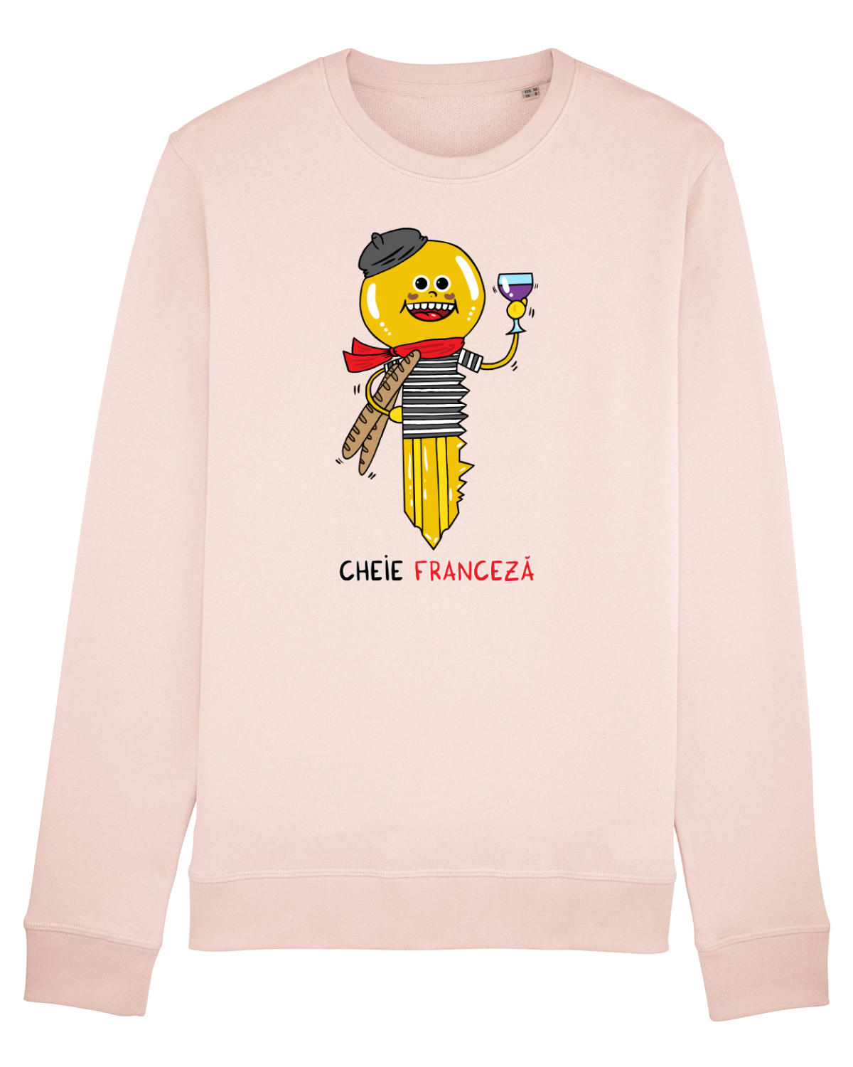 Bluză mânecă lungă Unisex Rise Candy Pink
