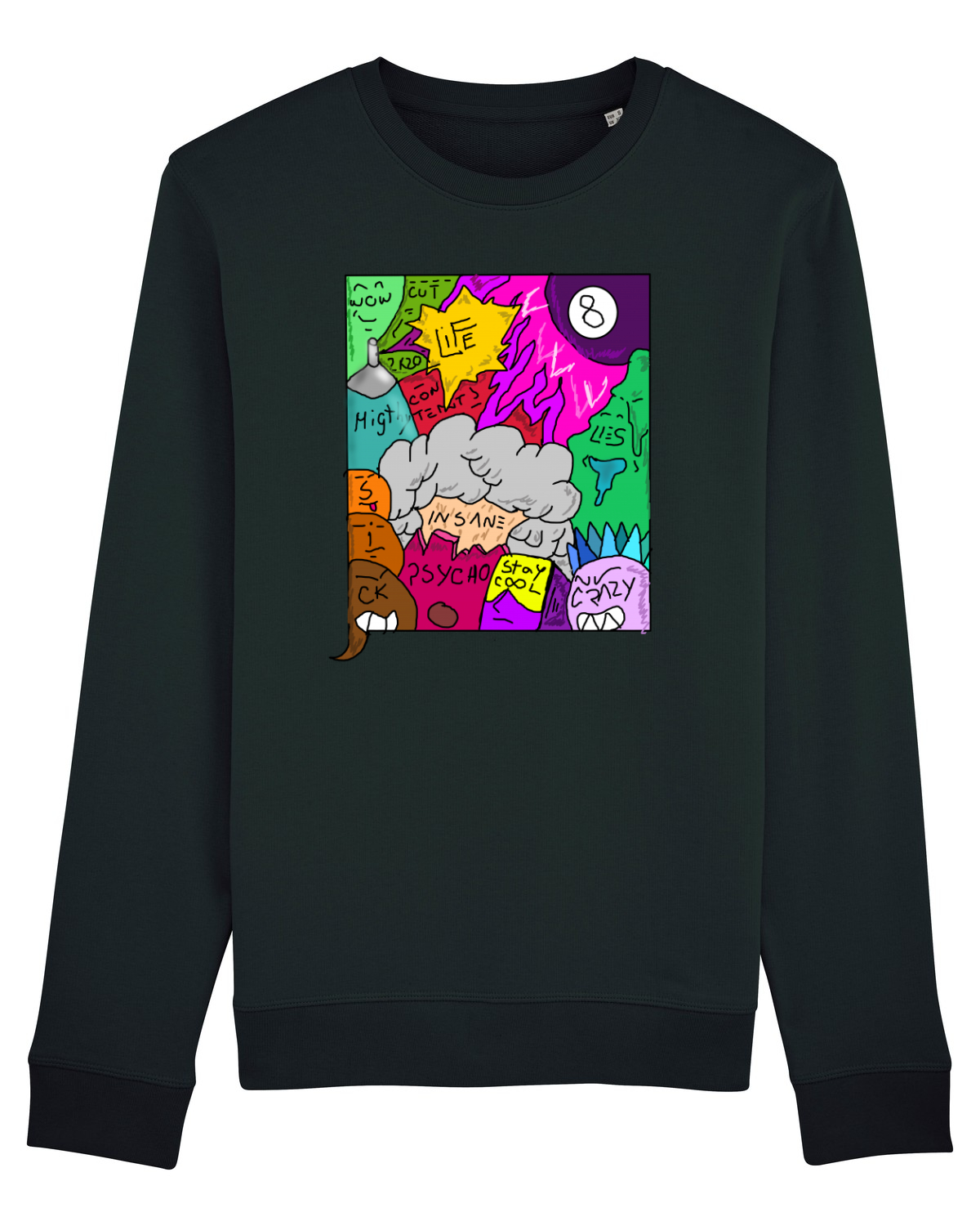 Bluză mânecă lungă Unisex Rise Black
