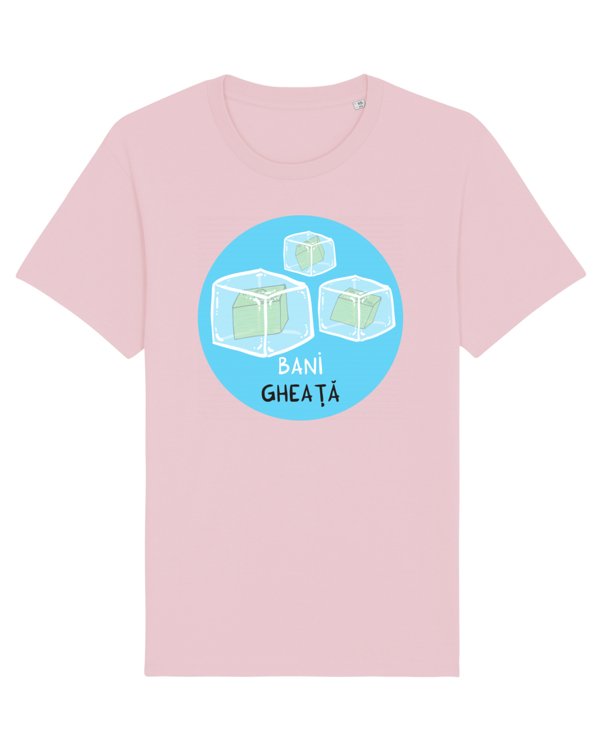 Tricou mânecă scurtă Unisex Rocker Cotton Pink