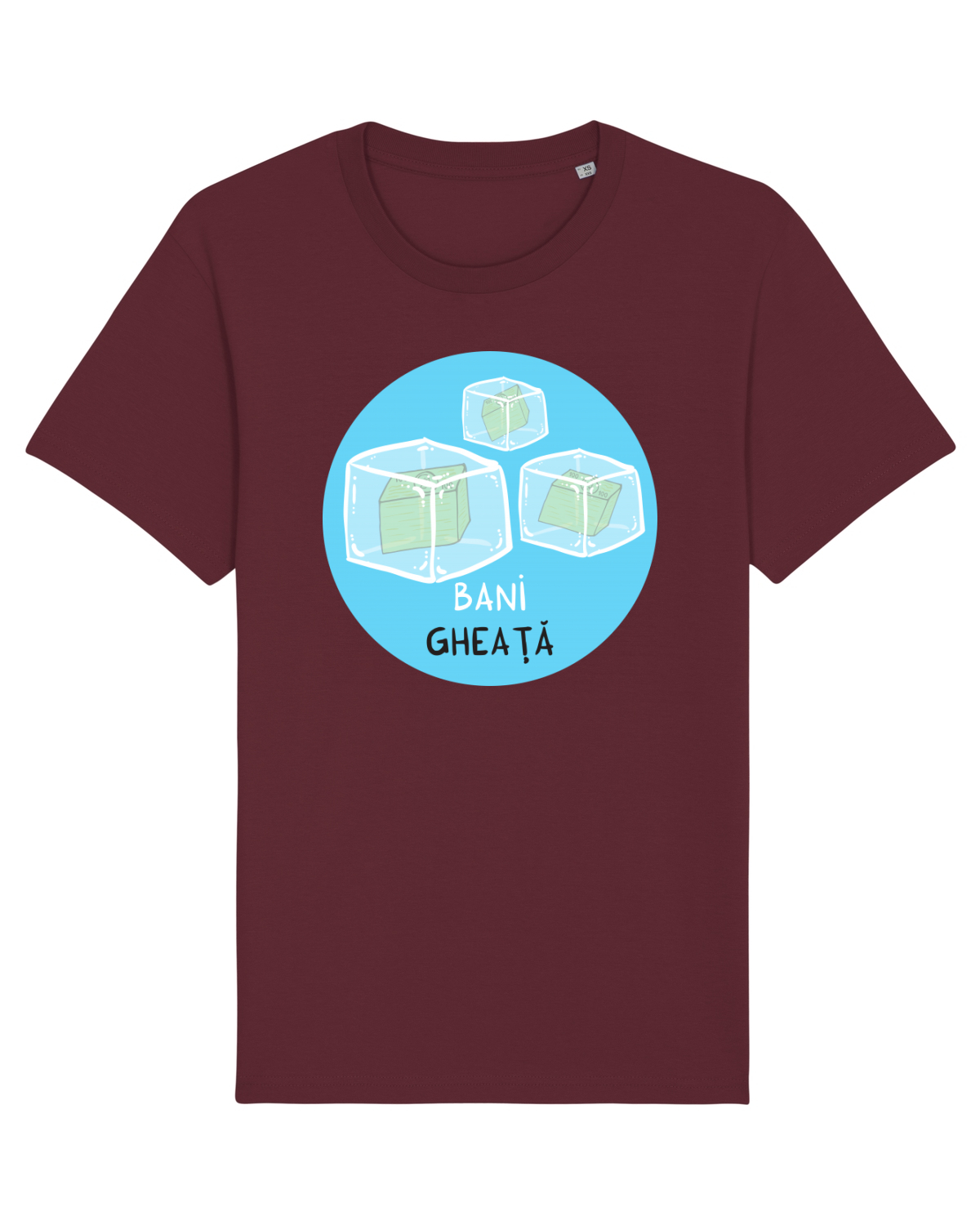 Tricou mânecă scurtă Unisex Rocker Burgundy