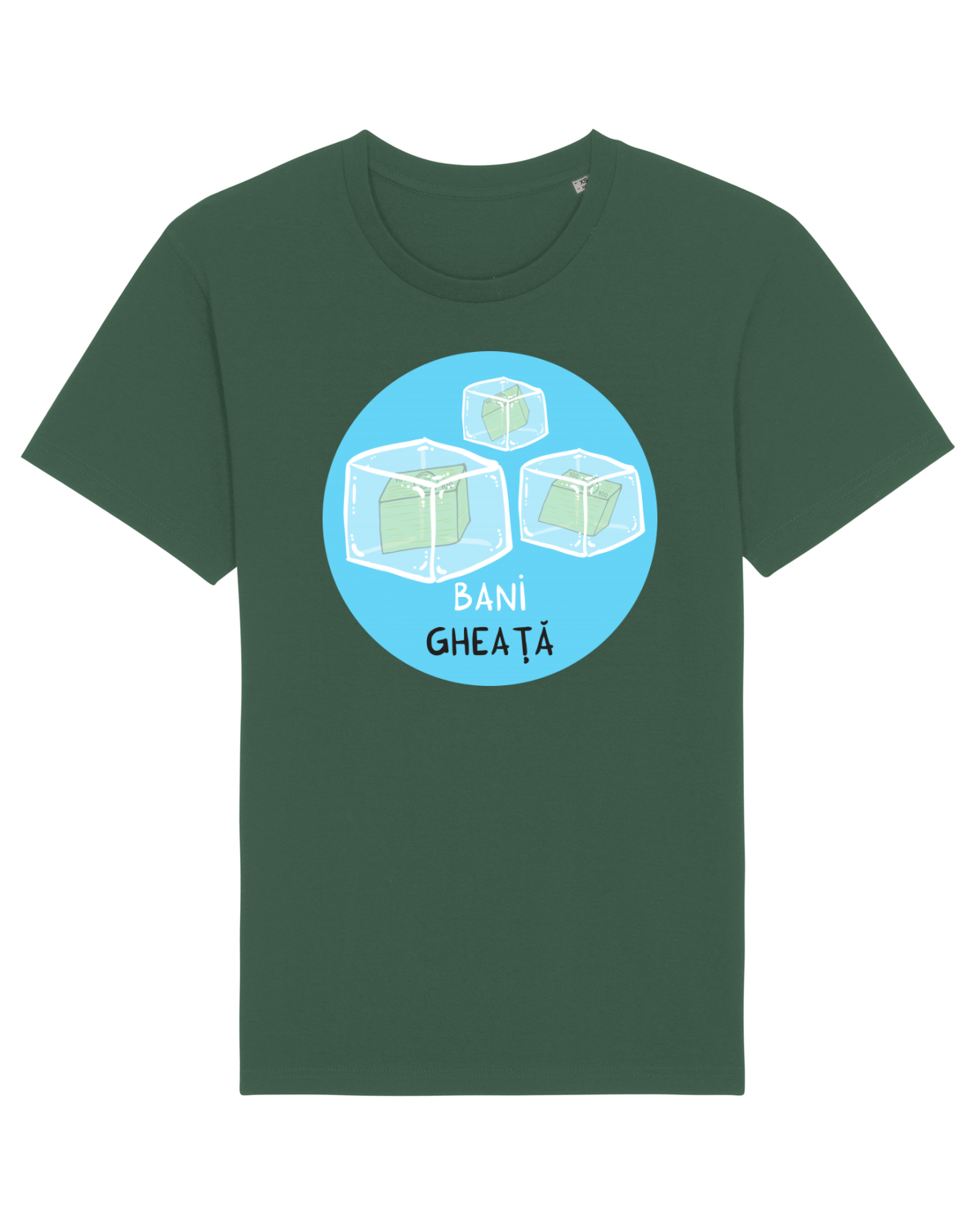 Tricou mânecă scurtă Unisex Rocker Bottle Green