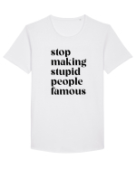 Stupid famous people Tricou mânecă scurtă guler larg Bărbat Skater