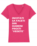 Vedete Tricou mânecă scurtă guler V Damă Evoker