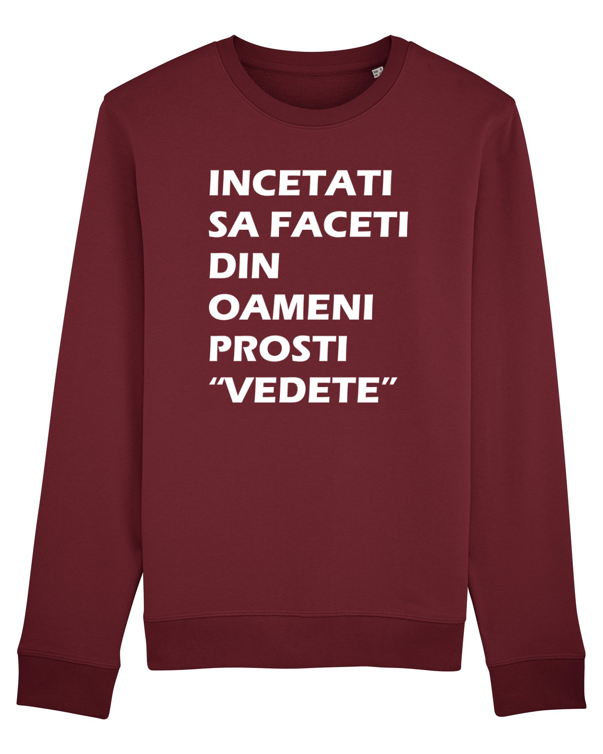 Bluză mânecă lungă Unisex Rise Burgundy