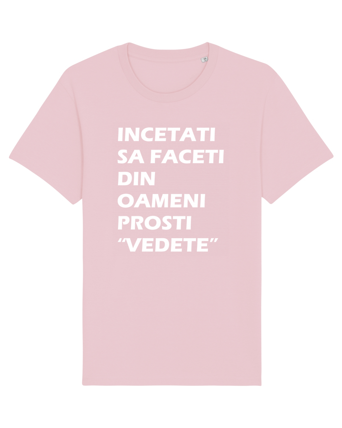 Tricou mânecă scurtă Unisex Rocker Cotton Pink