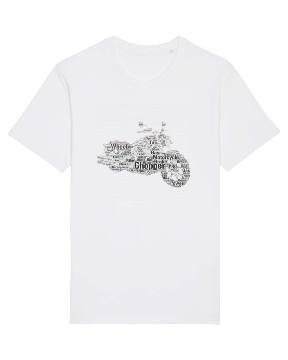 Tricou mânecă scurtă Unisex Rocker White