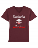 Great Nurse Tricou mânecă scurtă guler V Bărbat Presenter