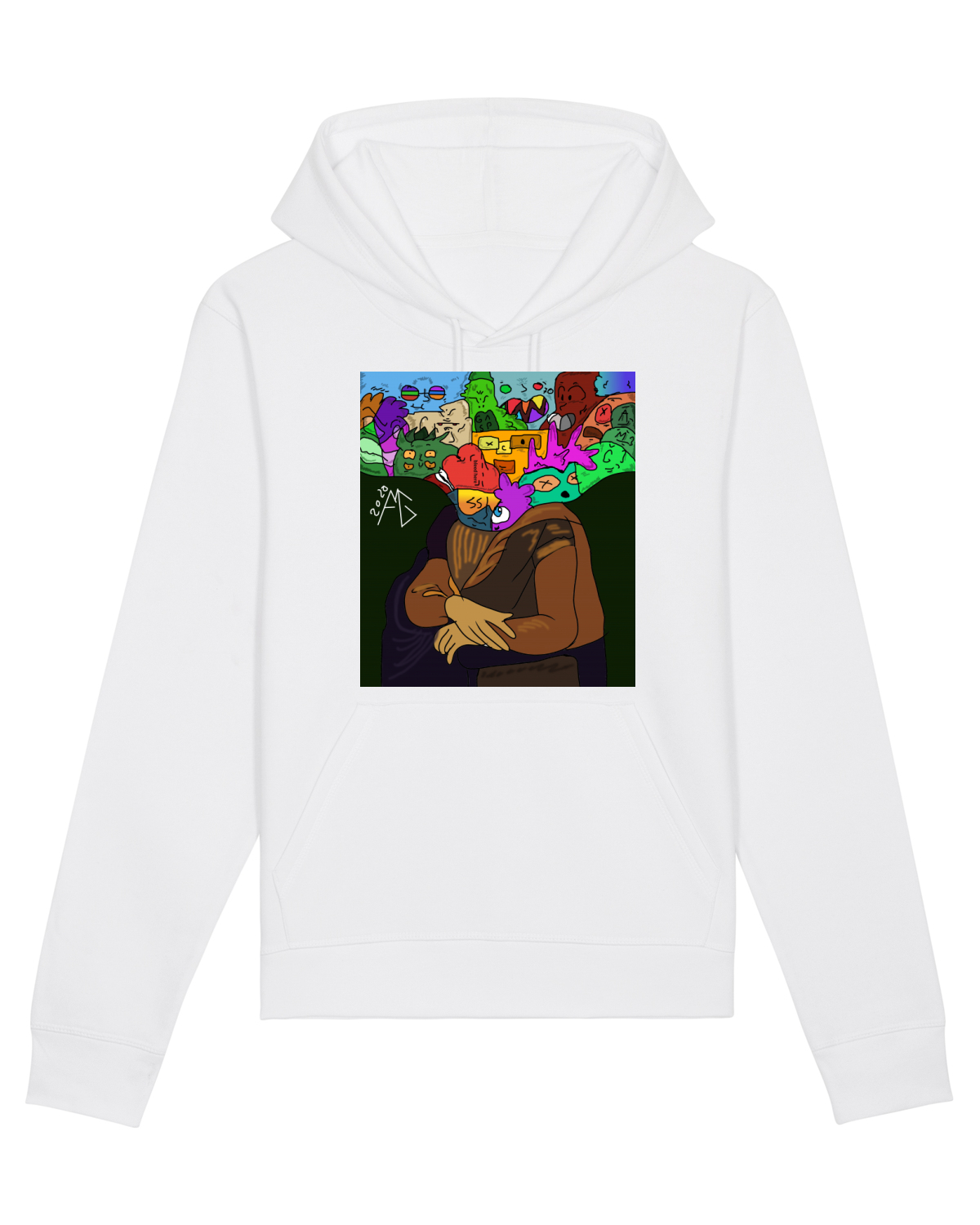 Hanorac Unisex Drummer White