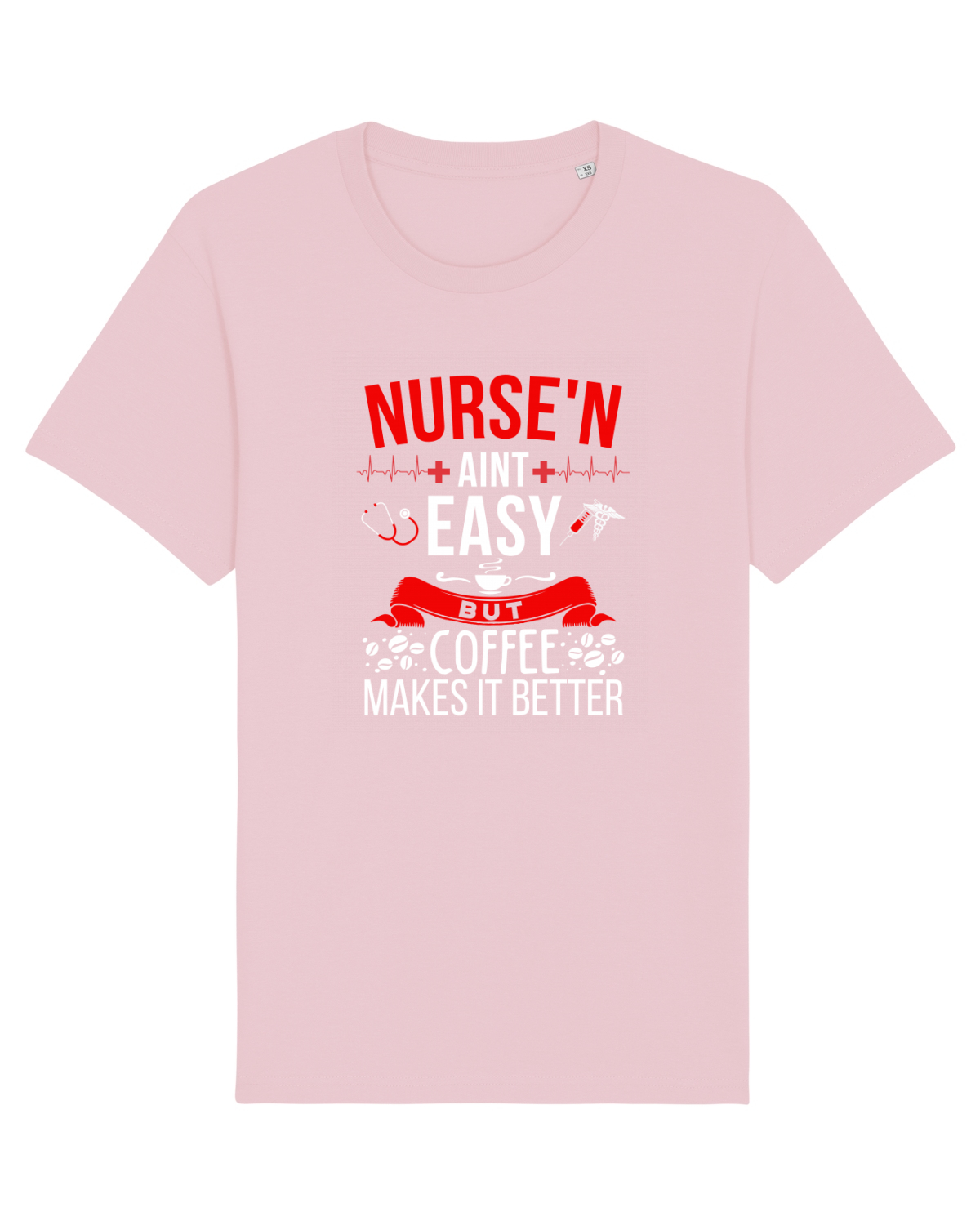 Tricou mânecă scurtă Unisex Rocker Cotton Pink