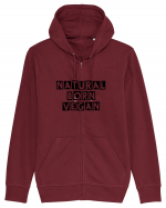 Natural born vegan Hanorac cu fermoar Unisex Connector