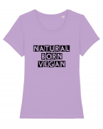 Natural born vegan Tricou mânecă scurtă guler larg fitted Damă Expresser