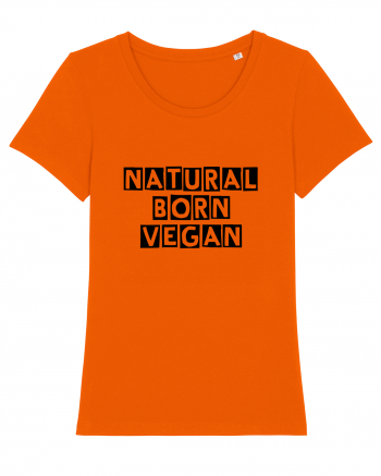 Natural born vegan Bright Orange